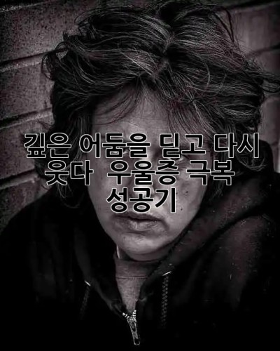 깊은 어둠을 딛고, 다시 웃다! 😊 우울증 극복 성공기