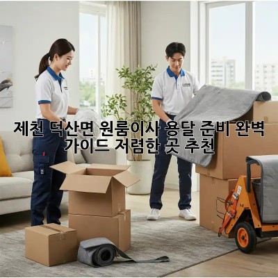 제천 덕산면 원룸이사 용달 준비 완벽 가이드! 저렴한 곳 추천! 📦🚚