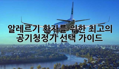 알레르기 환자를 위한 최고의 공기청정기 선택 가이드